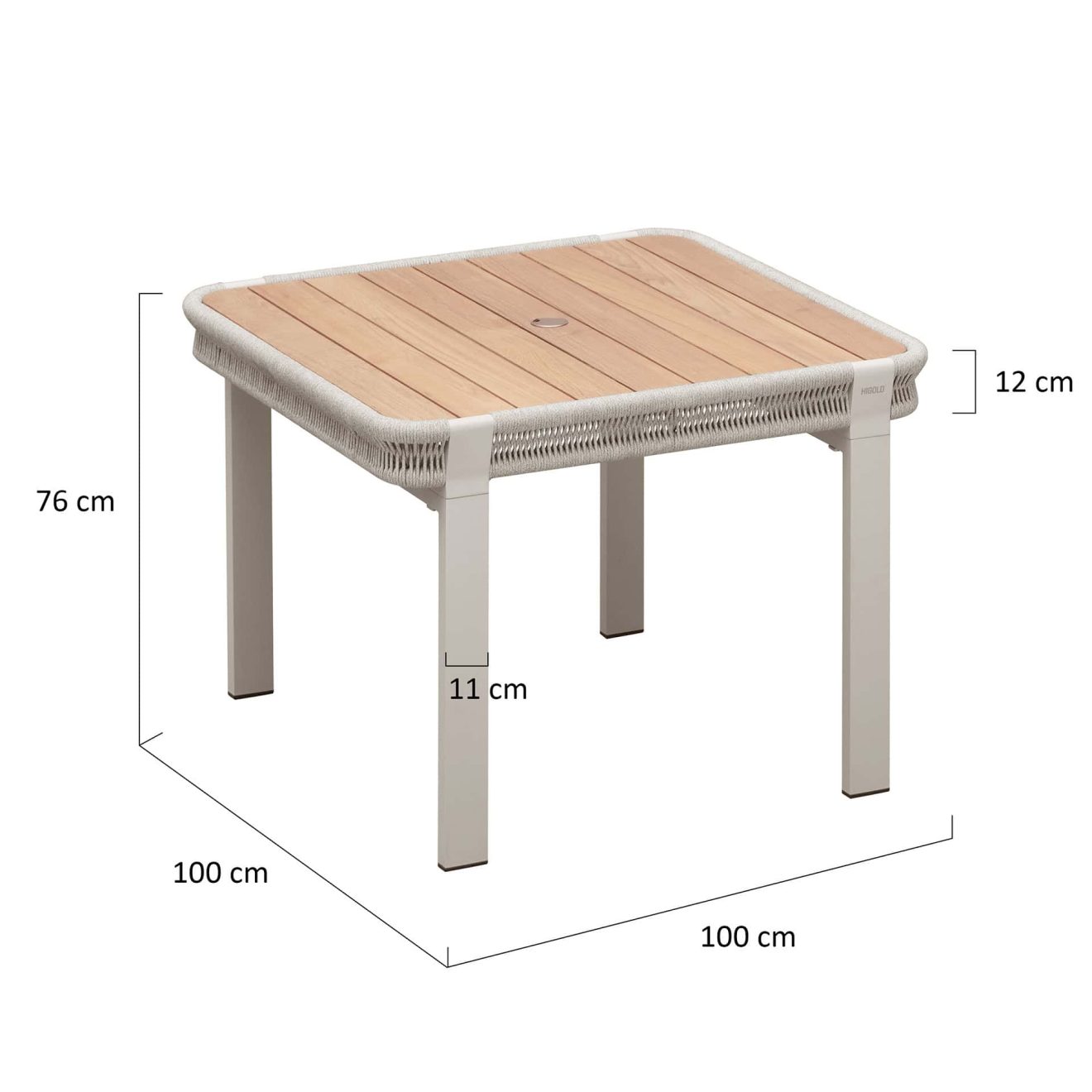 95420510 Borromeo Dining Tafel Afmeting