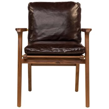 96126890 Lumo Armstoel Walnut 2hr