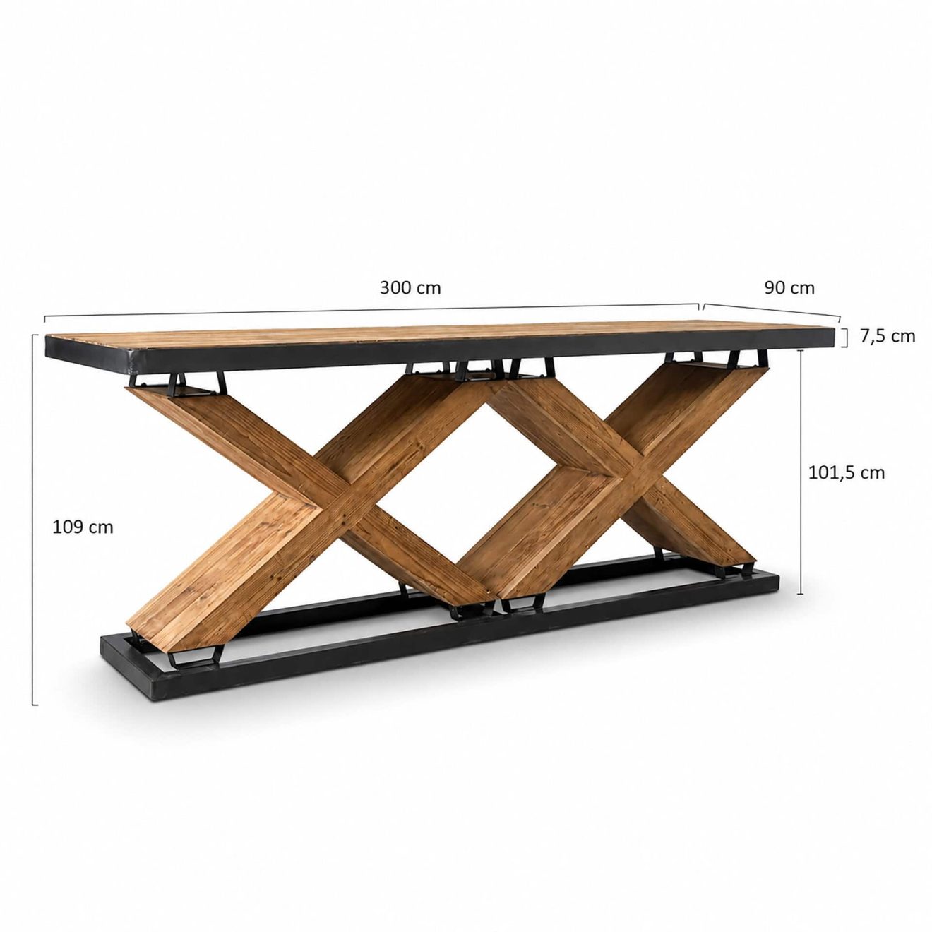 96412720 Mammut Bartafel 300cm Afmeting