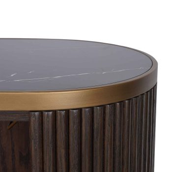 95100270 Marezza Buffetkast Eiken Bruin Zwart Epoxy 5hr