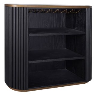 95100280 Marezza Buffetkast Eiken Zwart Zwart Epoxy 1hr