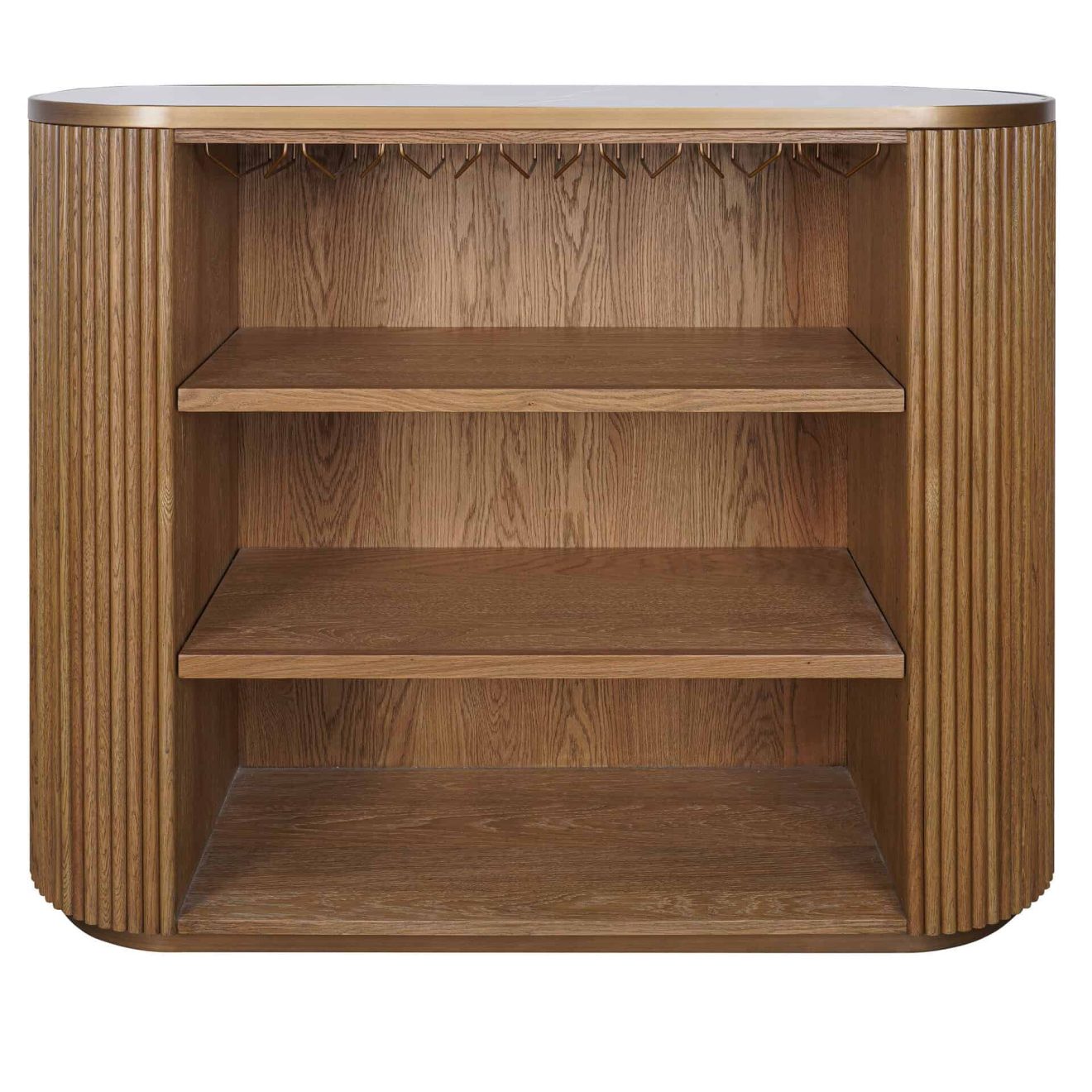 95100290 Marezza Buffetkast Eiken Naturel Zwart Epoxy 2hr