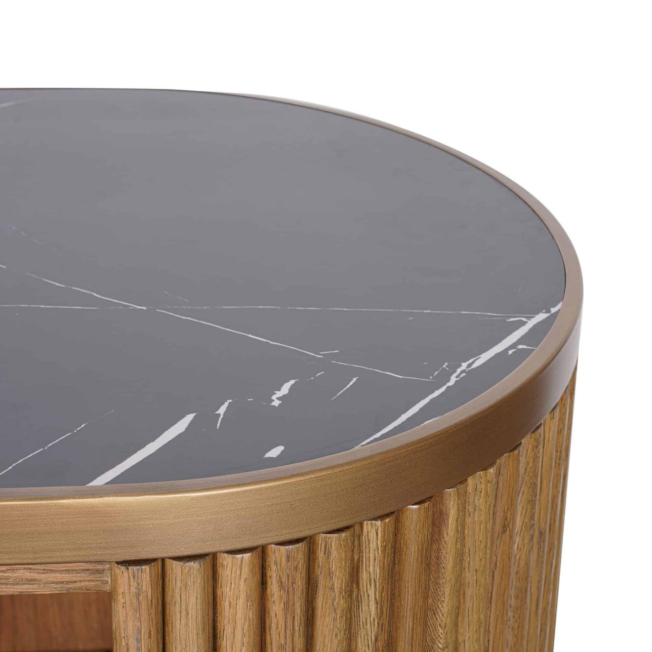 95100290 Marezza Buffetkast Eiken Naturel Zwart Epoxy 5hr