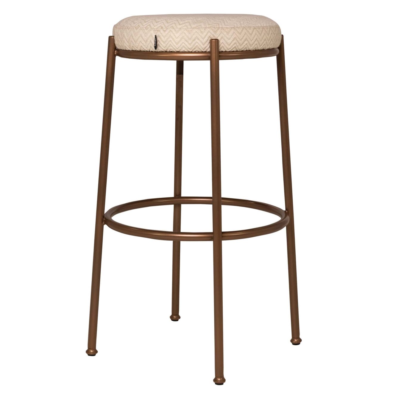 96207550 Barkruk Fleur Wit Painted 4hr