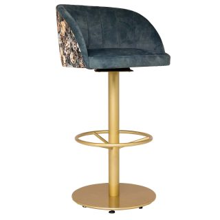 Barkruk Casino Swivel Blauw 1hr