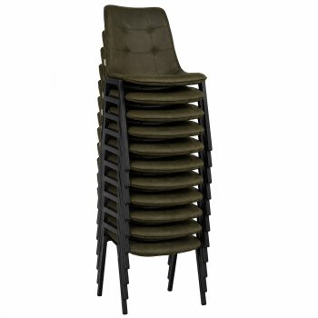 6804010 Stoel Detroit Army Black Stapel