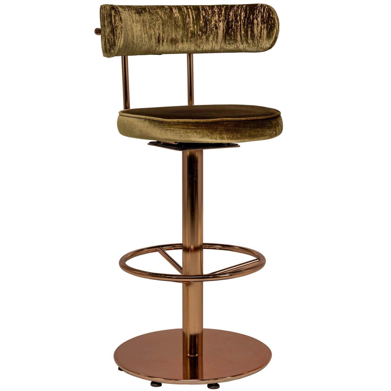 96206970 Fleur Barkruk Draaibaar Plated Copper 1hr