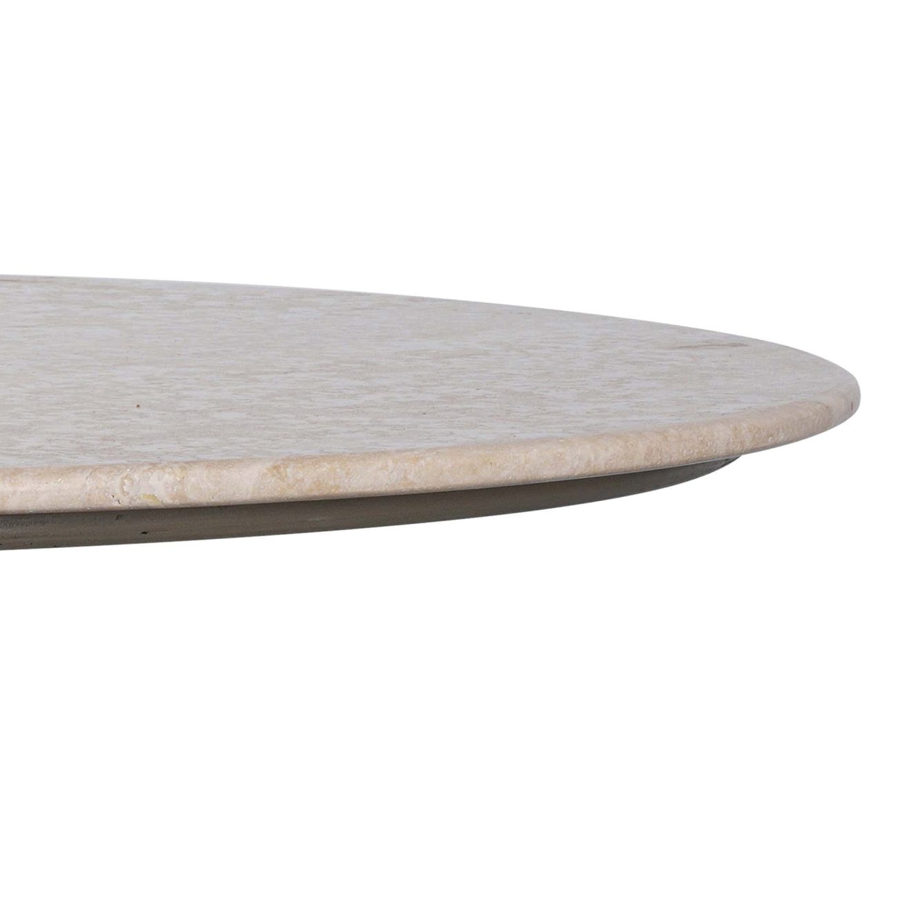 96415180 Bolzano Eettafel ø130 Donker Marmer Travertine 7
