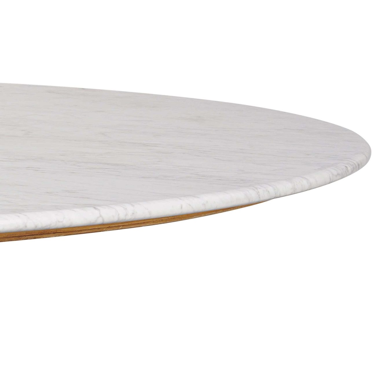 96415200 Bolzano Eettafel ø130 Naturel Marmer Wit 7