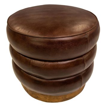 96520560 Barrel Hocker Cognac Leder 8hr
