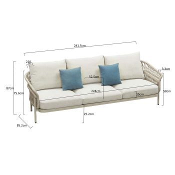 95421880 Calypso Loungeset 3s Afmeting 1