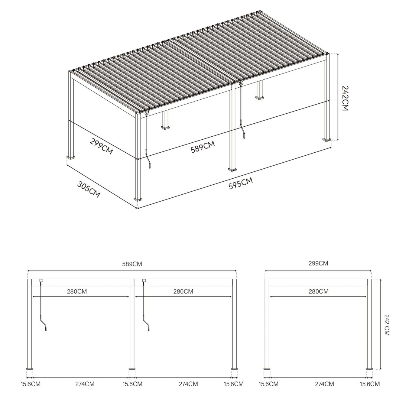 96924580 Reflect Eco 3x6m Antraciet Afmetingen 1