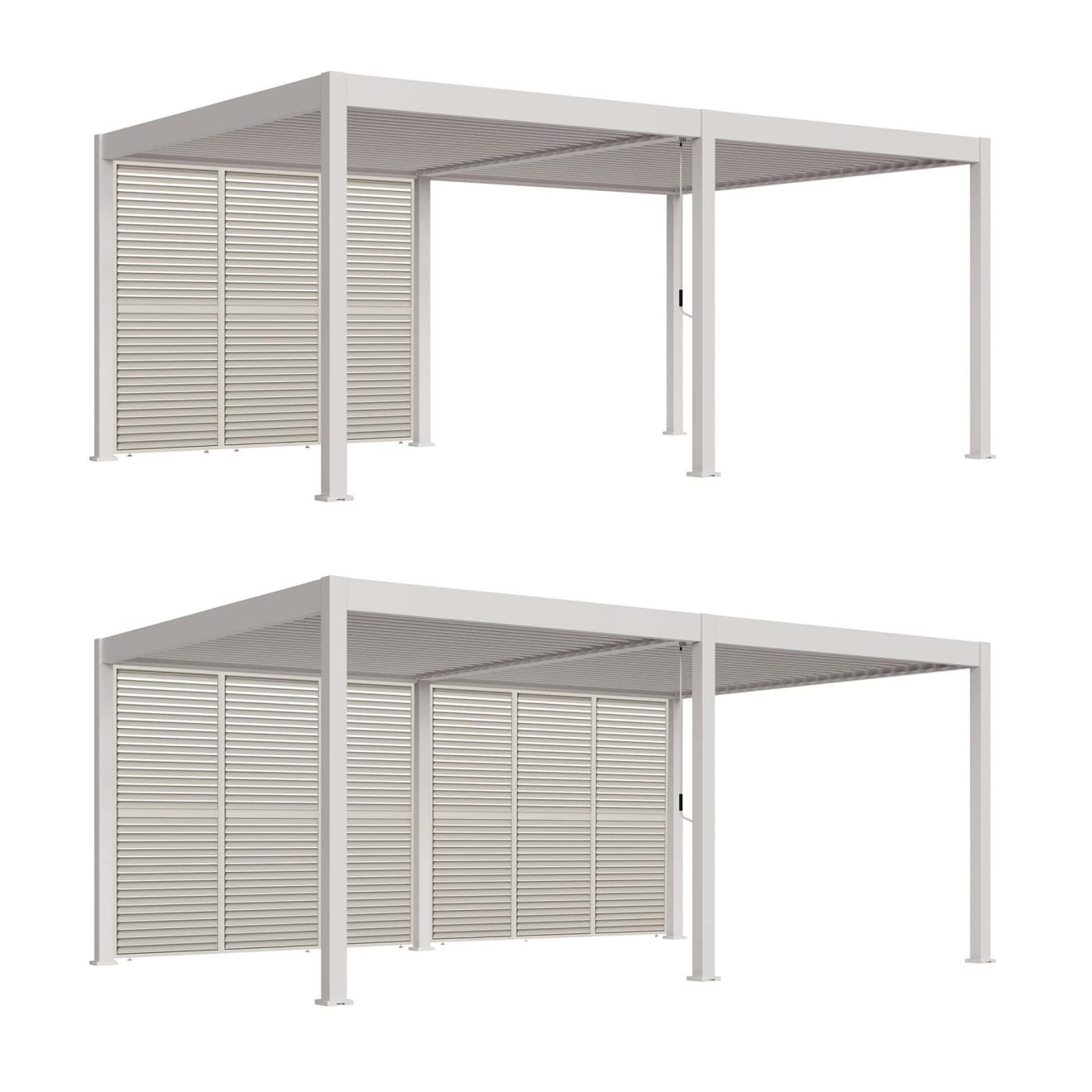 96924650 Reflect Duo 4x6m Sand Louvre 1