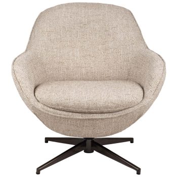 96130320 Bruno Loungestoel Draaibaar Beige 2hr