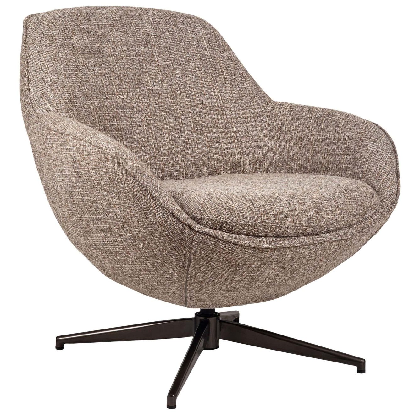 96130330 Bruno Loungestoel Draaibaar Bruin 1hr