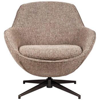 96130330 Bruno Loungestoel Draaibaar Bruin 2hr