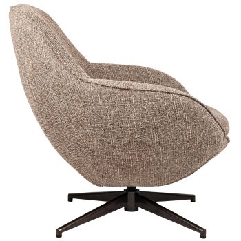 96130330 Bruno Loungestoel Draaibaar Bruin 3hr